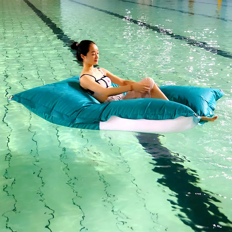 Saco de grãos de almofada para piscina e acessórios de praia, sacola de grãos flutuantes à prova d'água