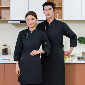 Giacca da Chef per Ristorante, Uniforme da <span class=keywords><strong>Cuoco</strong></span> per Uomo e Donna, Giacca da Cucina, Uniforme da Hotel per Uomo - Product Image 3