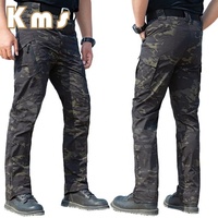 Pantalons tactiques KMS OEM en gros, nylon résistant aux déchirures, entraînement, camouflage, activités de plein air, pantalons cargo tactiques pour hommes