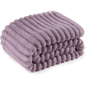 Cute <strong>Small</strong> Luxury Flannel Fleece Throw <strong>Blanket</strong> for Girls Winter Striped Anti-Pilling Modern Design for Bedroom Living Room Decor - Product Image 2