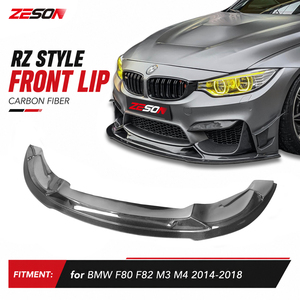 Alerón Delantero de Fibra de Carbono Estilo RZ para <span class=keywords><strong>BMW</strong></span> <span class=keywords><strong>M3</strong></span> M4 F80 F82 2014-2018 - Product Image 1