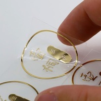Étiquette adhésive en métal gaufré avec impression UV personnalisée, papier d'emballage A2, logo, gobelets en papier, autocollant de transfert métallique