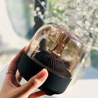 Nouveau populaire F7 Mini lumière LED verre Transparent BT haut-parleur sans fil 3D Surround Sound couverture subwoofer haut-parleur Portable