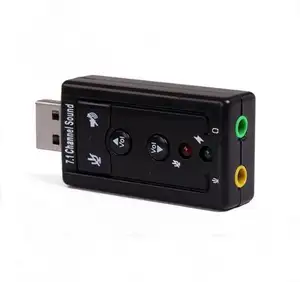 USB外部サウンドカードマイクスピーカーバーチャル7.1チャンネル