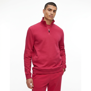 2026 OEM & ODM High Quality Winter Men's Custom Half-Zipper Cotton Hoodies with <b>Mock</b> <b>Neck</b> Breathable Quick Dry - Product Image 1