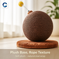 Griffoir pour chat en sisal coloré de taille moyenne à grande, arbre à chat en corde de chanvre peu encombrant, durable, sans éclats, structure d'escalade pour chat