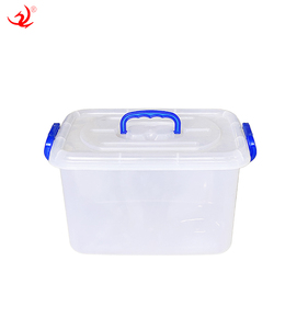 Boîte de rangement ménagère avec couvercle, en plastique transparent PP, empilable, pour jouets, vêtements et outils - Product Image 2