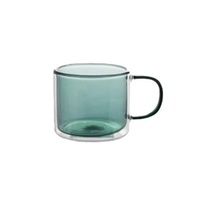 Tasse en verre double paroi résistante aux hautes températures pour jus, boissons et thé, design moderne et simple, modèle Y-9
