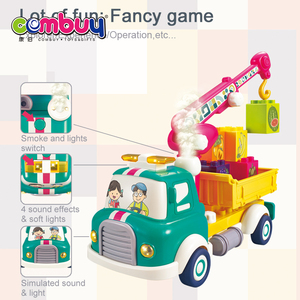 <span class=keywords><strong>3</strong></span> + camion di auto per il trasporto di frutta per bambini che fumano blocchi di costruzione - Product Image 3
