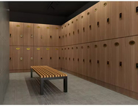 Casillero de Almacenamiento Compacto de Alta Calidad, Personalizado, de Laminado HPL, Resistente al Agua y al Fuego, para Montar en Pared o Piso, para Cubículos de Baño