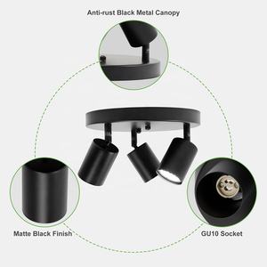 <span class=keywords><strong>Triple</strong></span> GU10 Spot Luminaire Encastré Plafond <span class=keywords><strong>Bar</strong></span> Spot Light pour La Maison Hôtel Restaurant et Salon pour La Décoration Intérieure - Product Image 3
