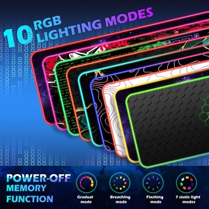 RGB Đệm Không Dây Sạc Chuột Pad Bề Mặt Cho Máy Tính Chơi Game Chuột Pad Gamer PC Phụ Kiện Chuột Chơi Game Pad Cho Văn Phòng - Product Image 2