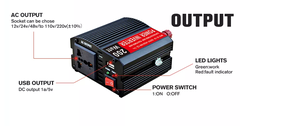 อินเวอร์เตอร์แปลงไฟแบบไซน์<span class=keywords><strong>เวฟ</strong></span>ดัดแปลง 200w 12v 220v ออฟกริด อินเวอร์เตอร์ในรถยนต์ แปลงไฟจากดีซีเป็นเอซี 12V เป็น 220V อินเวอร์เตอร์แบบพกพา - Product Image 6