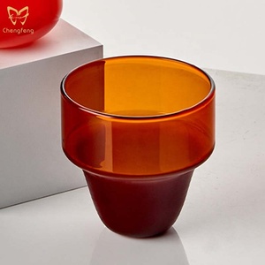 แก้วกาแฟชาแบบสองชั้น ดีไซน์ดั้งเดิม สีสันสวยงาม ทำจากแก้วโบโรซิลิเกตคุณภาพสูง สำหรับร้านอาหารและร้านน้ำชา - Product Image 2