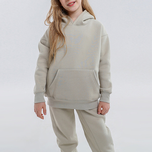 HEXJ017 <span class=keywords><strong>Felpa</strong></span> Oversize Invernale alla Moda in Pile di Cotone per Ragazze dai 4 ai 15 Anni, 18 Colori, Logo Ricamato o Stampato a Rilievo - Product Image 4