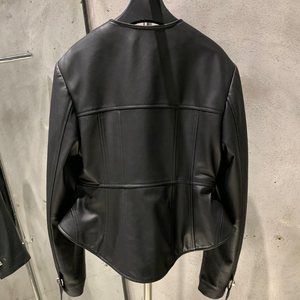 Giacche di vera pelle di agnello primavera <span class=keywords><strong>camicia</strong></span> di mezza lunghezza in pelle <span class=keywords><strong>giacca</strong></span> di pelle con bottone <span class=keywords><strong>donna</strong></span> - Product Image 2