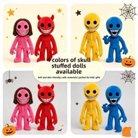 Nouveau produit haut de gamme, poupée en peluche monstre aux dents dégarnies, thème Happy Valley Horror, pour Halloween, cadeau pour enfants, jouet doux et mignon