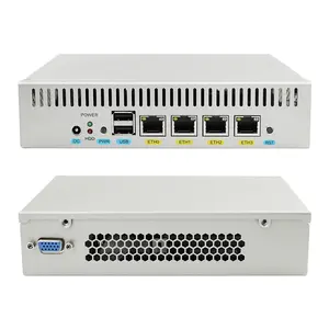 4 LAN Firewall-Router Celeron J1800 N2840 INTEL 82583V Gigabit-Netzwerk lüfterloses Gerät VPN Mini-Pc-Sicherheit