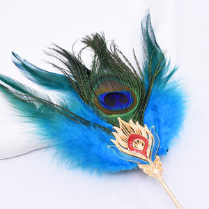 Accessori per capelli con piume di pavone-elegante forcina per donne ragazze festa di compleanno di nozze - Product Image 6