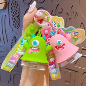 Hecion PVC đầy màu sắc đi bộ Quái Vật dài chân móc chìa khóa kim loại Keychain phụ kiện thời trang Vua Vòng gió lên đồ chơi - Product Image 5