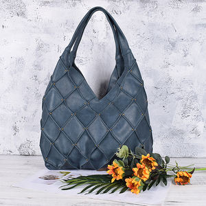 Elegante Borsa Tote di Lusso da Donna in Pelle PU Intrecciata di Grandi Dimensioni Borsa a Spalla con Tracolla Chiusura a Fibbia Magnetica e Pochette - Product Image 2