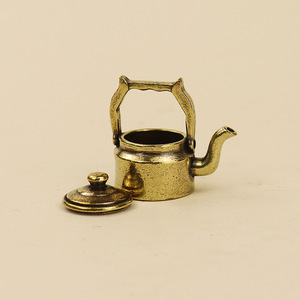 Bouilloire à thé en laiton de style ethnique, théière vintage en laiton, pot à eau fait main pour la cuisine, la salle à manger et la décoration de la maison - Product Image 6