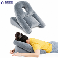 Oreiller en mousse à mémoire de forme haute densité, soutien corporel, récupération BBL/oculaire, motif uni, housse lavable, pour dormir sur le ventre