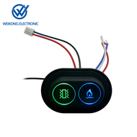 Contrôleur de température double en silicone avec fonctions de chauffage et de massage pour domotique, indice IP67, 2A