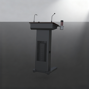 כיתה חכמה עץ פודיום הכנסייה rostrum דיגיטלית עם מיקרופון אינטראקטיבי - Product Image 3