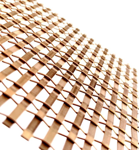 Maille métallique en acier à armure simple, maille métallique décorative <span class=keywords><strong>de</strong></span> couleur cuivre pour façade architecturale/design d'intérieur/écrans <span class=keywords><strong>de</strong></span> séparation - Product Image 4