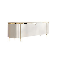 Meuble TV moderne léger et luxueux Table basse Armoire de rangement Combo Table à thé extensible en bois pour le salon et la pâtisserie