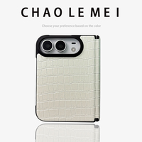 Compatible avec iPhone Duo, coque intégrée antichoc pour entreprise et film de protection d'écran avec charnière magnétique à axe central