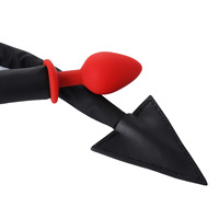Fouet long à double tête Fouet pour fessée Bouchon d'expansion anale en silicone BDSM Jouets sexuels pour adultes