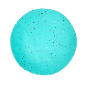 Assiettes à dîner en mélamine <span class=keywords><strong>turquoise</strong></span> mouchetée Bestwares en gros, réutilisables, écologiques, incassables, <span class=keywords><strong>vaisselle</strong></span> ronde en vrac - Product Image 1