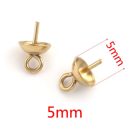Or - Trou 0,7*Longueur 8,5*Capuchon 5mm