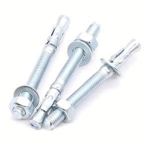 พุกเหล็กขยายตัว ตัวยึดแบบสอด ตัวยึดคอนกรีตแบบลิ่ม สลักเกลียวพร้อมน็อต - Product Image 4