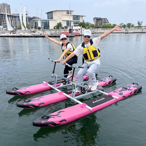 เรือโป๊ะลอยน้ำแบบเป่าลมลดราคาพิเศษ จักรยานน้ำสำหรับผู้ใหญ่ จักรยานน้ำสำหรับสองคน - Product Image 6