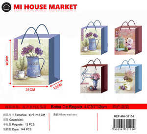 Sacchetto regalo serie floreale in carta per confezioni regalo - Product Image 3