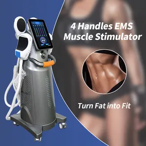 New Technology 2024 4 Handles Ems Emslim Neo Machine For Body Slimming Electromagnetic Ems Shaping Sculpting Machine