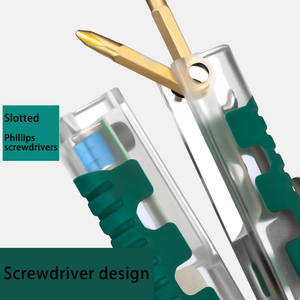 <span class=keywords><strong>Pince</strong></span> de test électrique en gros, pinces à dénuder pour fil de cuivre, poignées vertes transparentes, personnalisables - Product Image 4