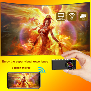 Nouveau projecteur portable mini YT100 pour la maison, format 16:9, compatible avec la mise en miroir d'écran, Miracast, Airplay, <span class=keywords><strong>Dlan</strong></span>, Wifi, projecteur sans fil pour téléphone portable - Product Image 5