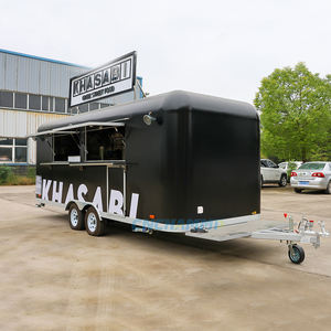 Carrito <span class=keywords><strong>de</strong></span> <span class=keywords><strong>Comida</strong></span> Estilo Vintage Chammp con Ruedas, Parrilla y Freidora para Negocios Ambulantes y Uso en Exteriores - Product Image 2