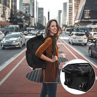 Tas Ransel Roda Anti Air untuk Bisnis, Ukuran Besar, Muat Laptop 15,6 Inci untuk Perjalanan