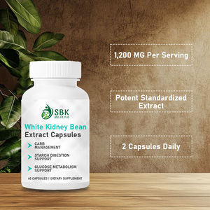 Best Seller White Kidney Bean Capsules with Common Bean Immune System Supports Appetite Control Intercepts Carb Starch Capsules - Product Image 5