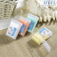 200 pièces en vrac bas prix boîte paquet menthe personnalisé brosse interdentaire en plastique choix dentaire cure-dents en gros