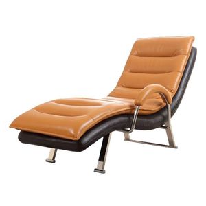 Fauteuil inclinable de grossesse Ke Ming en cuir orange avec accoudoirs réglables multi-positions pour usage prénatal et postnatal - Product Image 3