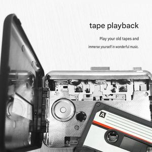เครื่องเล่นเทปคาสเซ็ตแบบพกพา แปลงเป็น MP3 พร้อมฟังก์ชั่นถอดเสียงแบบสองช่องสัญญาณสเตอริโอ ลำโพงในตัว - Product Image 5