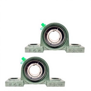 Rodamiento de Bloque de Almohada UCP205-16 - Paquete de 2 Rodamientos de Acero Cromado Montados con Diámetro Interior de 1 Pulgada - Carcasa de Hierro Fundido con Autoalineación - Product Image 1