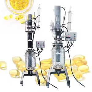 Reactor de vidrio multifuncional de 20L-200L en oferta |   Chaqueta con forro |   Rotación y Elevación - Product Image 1