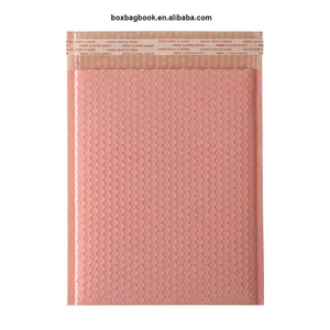 핫 세일 라이트 핑크 버블 메일러 포장 봉투 사용자 정의 자기 접착 패딩 버블 보호 메일 봉투 배송 가방